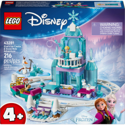 Конструкторы LEGO - Конструктор LEGO Disney Frozen Ледяной дворец Эльзы и веселое катание на санках (43281)