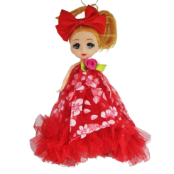 Куклы - Кукла-брелок с бантом Роза Mic красная (ASR177) (207495)