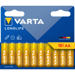 Акумулятори і батарейки - Батарейки Varta Longlife AA 10 шт (4008496067633)