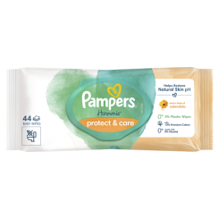 Антисептики і маски - Вологі серветки Pampers Harmonie Захист та догляд 44 шт (8700216250641)