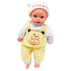 Пупсы - Детская игрушка "Пупс хохотун" Bambi Пупс B-10 IC(Yellow) 38 см (65310)