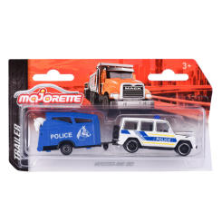 Транспорт і спецтехніка - Автомодель Majorette Дорожня допомога з трейлером Mercedes-AMG G63 (2053154/12)