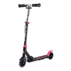 Самокаты - Самокат Globber Flow element junior lights черно-розовый с подсветкой (729-110) Самокаты - Самокат Globber Flow element junior lights черно-розовый с подсветкой (729-110)