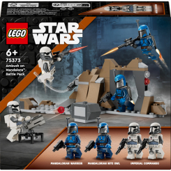Конструктори LEGO - Конструктор LEGO Star Wars Бойовий комплект «Засідка на Мандалорі» (75373)
