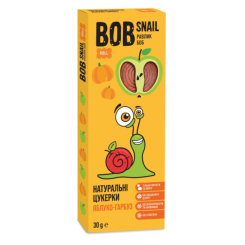 Солодощі - Натуральні цукерки Bob Snail Яблуко-гарбуз (4820162520255)