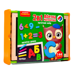 Навчальні іграшки - Магнітний набір Vladi Toys Абетка та математика 2 в 1 (VT5411-17)
