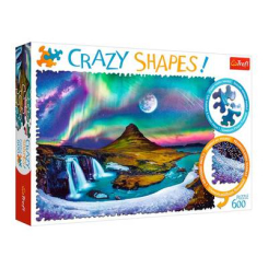 Пазли - Пазли Trefl Crazy shapes Полярне сяйво над Ісландією 600 елементів (11114)