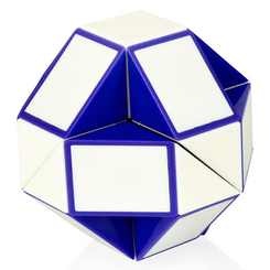 Головоломки - Головоломка Змійка Rubiks біло-блакитна (RBL808-1)