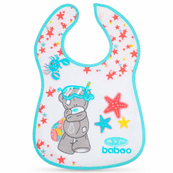 Детская посуда и аксессуары - Нагрудник хлопчатобумажный Baboo Me to You белый (11-100)