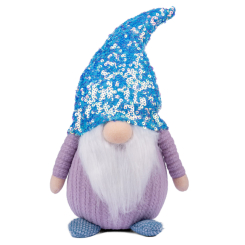Персонажі мультфільмів - ​​М'яка іграшка Novogod'ko Гном хлопчик блакитна паєтка 40 см (974637)
