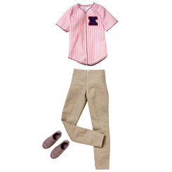 Одяг та аксесуари - Одяг для ляльки Barbie Бейсбольна уніформа Джерсі (FKT44/FPW31)