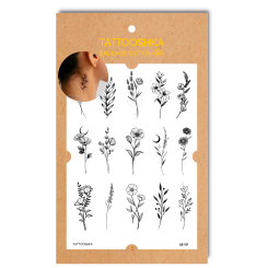 Косметика - Набор тату для тела Tattooshka 15 веточек (LB-121)