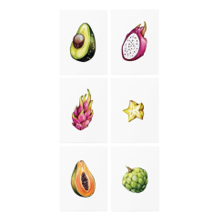 Косметика - Набір тату для тіла TATTon.me Tropical Fruits Set (4820191131316)