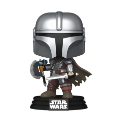 Фигурки персонажей - Фигурка Funko Pop Star Wars Мандалорец и Грогу Мандалорец с оружием (90824)