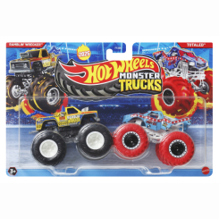 Автомодели - Набор автомоделей Hot Wheels Monster trucks Ramblin' wrecker vs Totaled (FYJ64/JCC67)