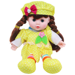 Куклы - Мягкая кукла Lovely Doll желтый MIC (LY3011/2/3/4/5/6) (224455)