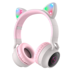 Портативные колонки и наушники - Наушники беспроводные Hoco Cheerful Cat ear W27 Bluetooth (011852)