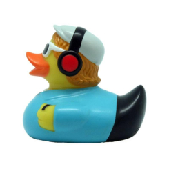 Іграшки для ванни - Каченя гумове LiLaLu FunnyDucks DJ L1892