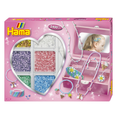 Мозаика - Термомозаика Hama Midi Набор для творчества Модные украшения Цветы со шкатулкой (HM-3707) Мозаика - Термомозаика Hama Midi Набор для творчества Модные украшения Цветы со шкатулкой (HM-3707)