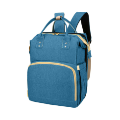 Товары по уходу - Сумка-рюкзак для мам и кроватка для малыша Lesko 2 в 1 Blue (6854-24356a)