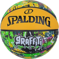 Спортивні активні ігри - М'яч баскетбольний гумовий №7 SPALDING GRAFFITI Multicolor (84374Z)