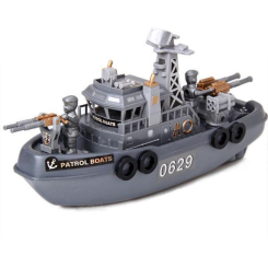 Транспорт і спецтехніка - ​Іграшковий корабель Shantou Патрульний катер (0629C)