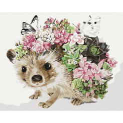 Товары для рисования - Картина по номерам Brushme Весенний ежик (BS52140)