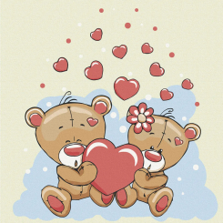 Товары для рисования - Картина по номерам Art Craft Пара мишек 30 х 30 см (15537-AC) Товары для рисования - Картина по номерам Art Craft Пара мишек 30 х 30 см (15537-AC)