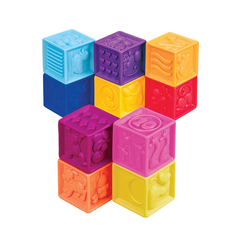 Розвивальні іграшки - Розвивальні силіконові кубики Battat Полічи-но! (BX1002Z)