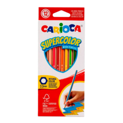 Канцтовары - Набор цветных карандашей Carioca Supercolor 12 цветов (43391) Канцтовары - Набор цветных карандашей Carioca Supercolor 12 цветов (43391)