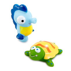 Іграшки для ванни - Іграшковий набір Addo Droplets Мешканці океану морський коник і черепаха (312-17103-B/2)