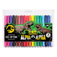 Канцтовары - Набор маркеров Yes Jurassic World 18 цветов (650496) Канцтовары - Набор маркеров Yes Jurassic World 18 цветов (650496)