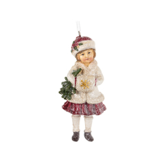 Аксессуары для праздников - Елочная фигурка Christmas Girl Lefard AL186502