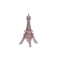 Аксесуари для свят - Ялинкова прикраса BonaDi Ейфелева вежа 13,5 см Рожевий (788-453) (MR63051)