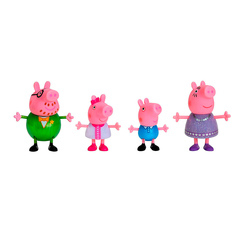 Фігурки персонажів - Набір фігурок Peppa Pig Сім'я Пеппи на святі (PEP0770)