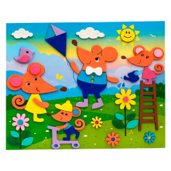 Набори для творчості - Набір для творчості Apli Krapli Аплікація сім`я крисок (2222433093017)