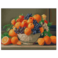 Мозаїка - Алмазна картина Strateg Ваза з фруктами (4823113898342)