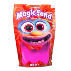Антистресс игрушки - ​Кинетический песок Strateg Magic sand фиолетовый 350 грамм (39402-4)