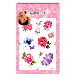 Косметика - Набор тату для тела Tattooshka Акварельный набор 8 цветов (LB-131)