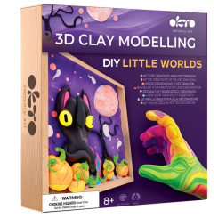 Наборы для лепки - Набор для творчества OKTO Wood and Craft Little worlds Призрак кот (20052)