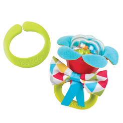 Погремушки, прорезыватели - Игрушка Yookidoo Моя первая погремушка красная 2 в 1 (40149)