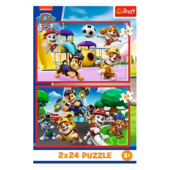 Пазлы - Пазлы Trefl Paw Patrol Веселый день собачек 2 в 1 (34434)