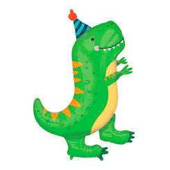 Аксесуари для свят - Кулька повітряна Anagram Динозавр T-rex фольгована 46 см (3207-2044)