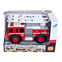 Транспорт и спецтехника - Машинка Big Motors Пожарная служба с эффектами (2018-1AB)