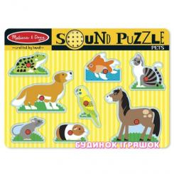 Розвивальні іграшки - Звуковий пазл Melіssa & Doug Домашні тварини (MD10730)