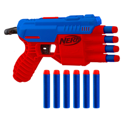 Помпова зброя - Іграшковий бластер Nerf Fang Альфа страйк помаранчево-синій (E6973) (E6973/E6973-2)