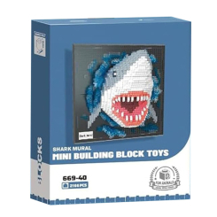 Блокові конструктори - Конструктор Країна Іграшок 3D Акула 2166 деталей (669-40)
