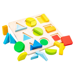Развивающие игрушки - Пазл-сортер New Classic Toys с геометрическими фигурами (10465)