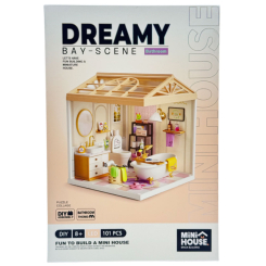 Конструктори з унікальними деталями - Конструктор-румбокс Mini House Інтер'єр Ванна кімната (8009)