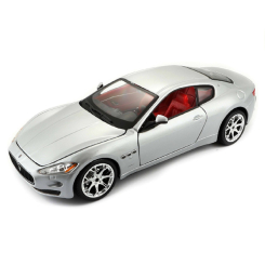 Транспорт и спецтехника - Автомодель Bburago Maserati Grantourismo 2008 серебристый 1:24 (18-22107 silver)